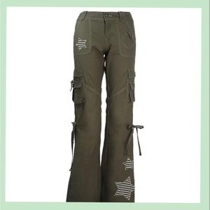 green cargo pants